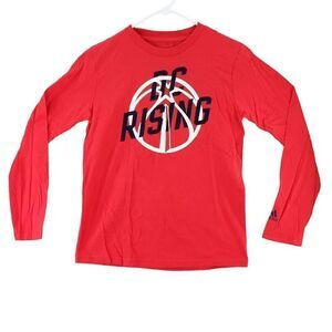 Adidas NBA Washington Wizards DC Rising Boy's Long Sleeve T-shirt Sz M